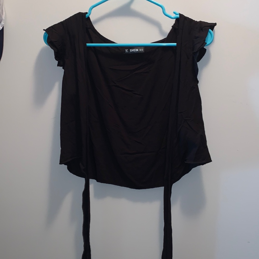 SHEIN crop tie top
